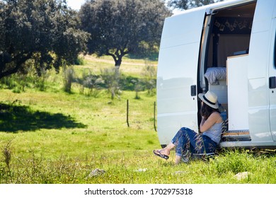 Woman Traveler  In Alentejo, Portugal