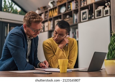 Woman tutoring coaching training teaching man in business strategy marketing and in many other different fields - Powered by Shutterstock