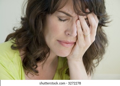 Woman Upset And Distressed