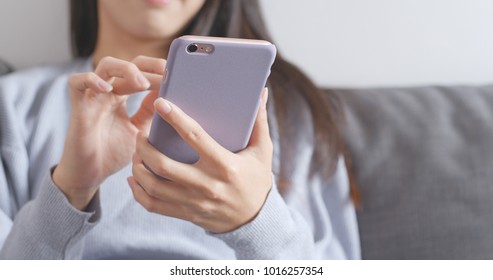 Woman Using Mobile Phone 