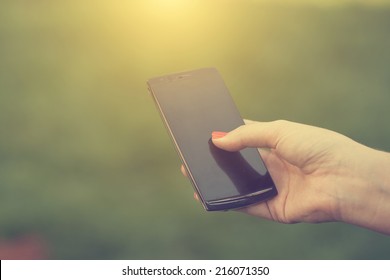 Woman Using Smart Phone