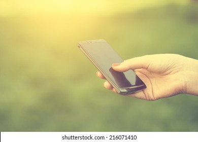 Woman Using Smart Phone