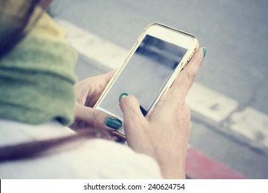 Woman Using Smart Phone