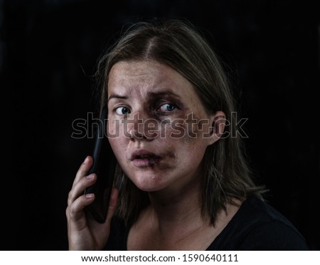 Similar – Image, Stock Photo Ouch! Young woman