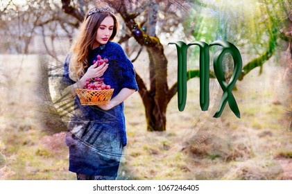 Woman And Virgo Zodiac Sign