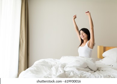 Woman Wake Up At Morning