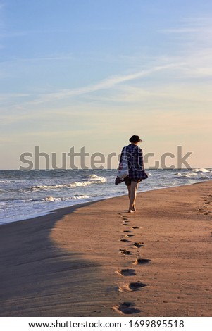 Similar – Spuren am Strand Natur