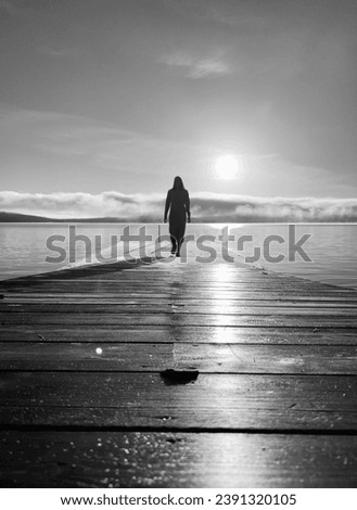 Similar – Image, Stock Photo stopped Stand Beach Ocean