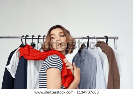   woman wardrobe things shopping                             