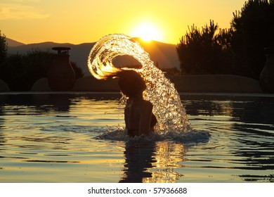 Woman Waving Her Hair