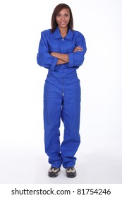 Woman Wearing A Boilersuit