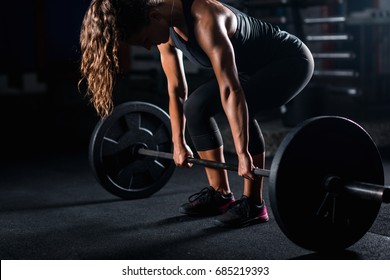 Woman Weightlifting On Training Stock Photo 685219393 | Shutterstock