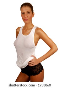 Woman In Wet T Shirt