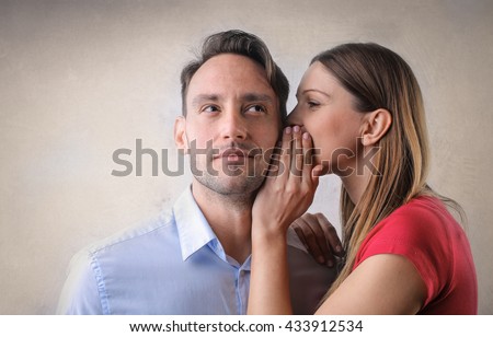 Similar – Man and woman face each other