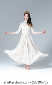 Woman White Dress