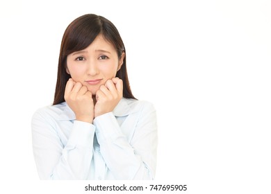 Woman who is worried - Shutterstock ID 747695905