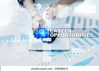 Woman Working With Documents, Tablet Pc And Selecting Career Opportunities.