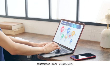 Woman working in fashionable office. - Powered by Shutterstock