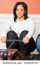 Woman Working Out In A Gym At Home