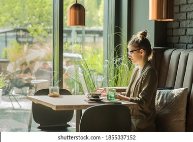 Woman working, talking on video call. Online chat with friends, long distance communication. Staying connected, Social distancing, internet, chatting. Work life. - Powered by Shutterstock