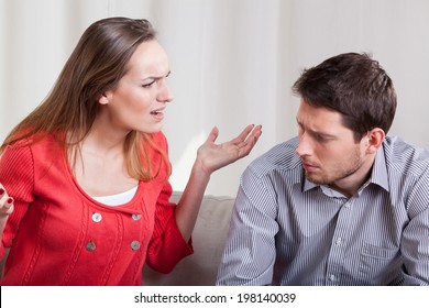 A Woman Yelling At Her Man, Horizontal