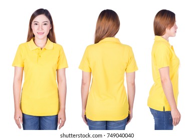 yellow polo shirt girl