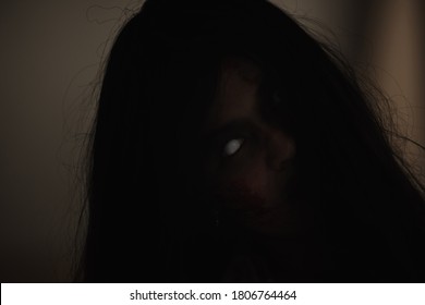 Woman Zombie Blood Closeup Face Eyes Stock Photo 1806764464 | Shutterstock