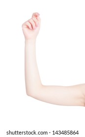 Woman's Arm Isolated On White Background