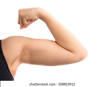 Woman's Arm Showing Muscle 