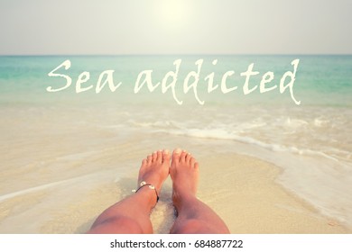 Womans Bare Feet On Beach Stock Photo Shutterstock