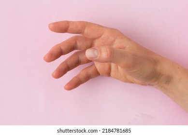 Woman's Hand Holding An Imaginary Object