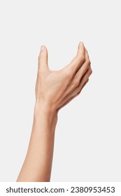woman's hand holding something	
empty