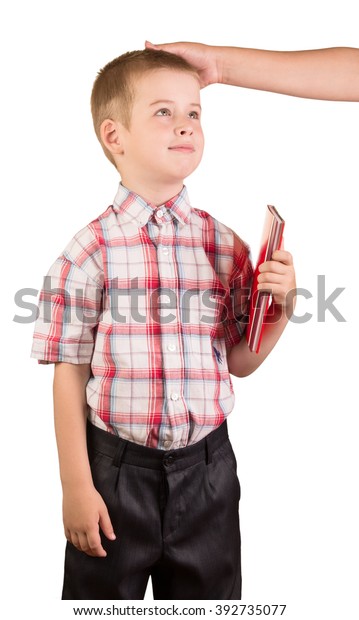 Womans Hand Stroking Boys Head Walking Stock Photo 392735077 | Shutterstock