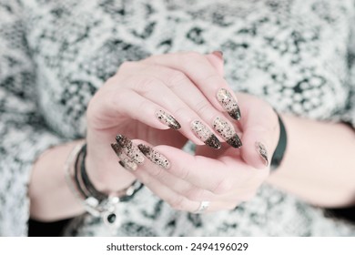  Woman's black hands