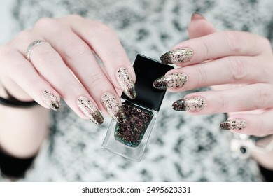 nails white hands 