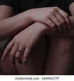 woman's hands with the ring