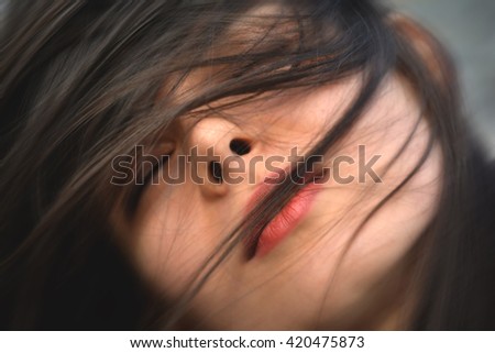 Similar – Image, Stock Photo ° “l/)’ Woman Adults