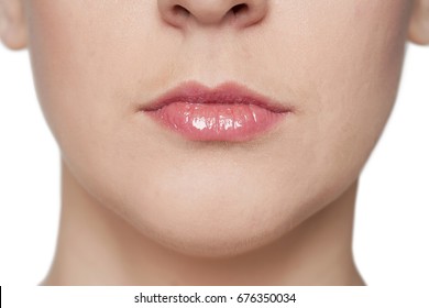 Woman's mouth closeup