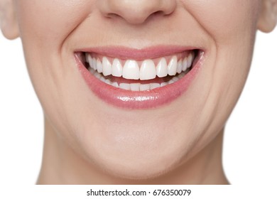 Woman's mouth closeup - Shutterstock ID 676350079