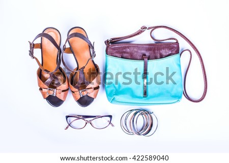 Similar – Foto Bild Tasche mit Damenstrand oder Sommeroutfit im Inneren