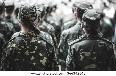 Women in the Army, Ukrainian soldiers 