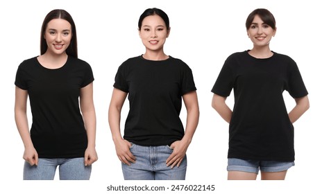 Mujeres en camisetas negras