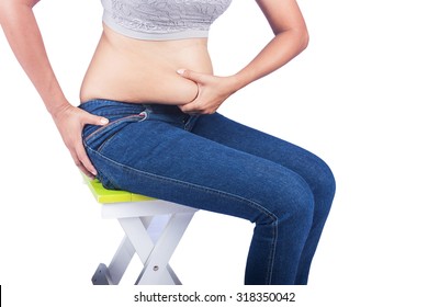 Women body fat belly 