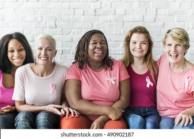 Women Breast Cancer Support Charity Concept - Shutterstock ID 490902187