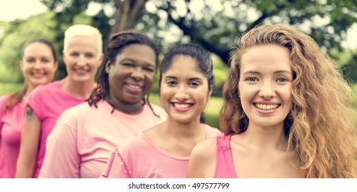 Women Breast Cancer Support Charity Concept - Shutterstock ID 497577799