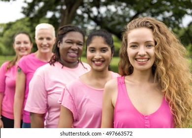 Women Breast Cancer Support Charity Concept - Shutterstock ID 497663572