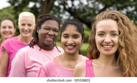 Women Breast Cancer Support Charity Concept - Shutterstock ID 505558831