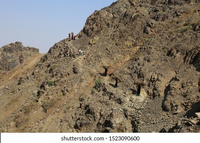 Women Bring Their Food And Drink Needs Through Rugged Mountain Roads Because Of  Al-Houthi Militia Siege Of The Villages Of Jabal Habashi District In The  West Of Taiz City,Yemen.