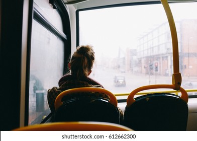 Women In Bus In Manchester Uk