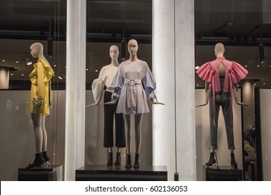 Women Clothing Store Mannequins Showcase Stock Photo 602136053 ...